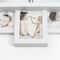 American Art Decor; White Farmhouse Shabby-Chic "Together" Picture Frame Wall Collage Clock; Category:Clocks; Image:5